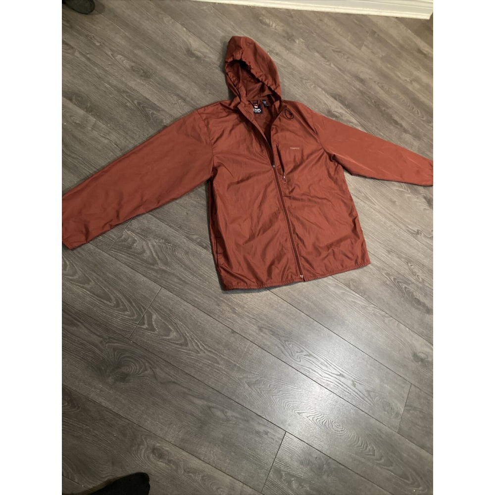 Ralph Lauren Chaps Jacket Men’s XL Orange Red? Windbreaker Rain Coat Y2K Coat